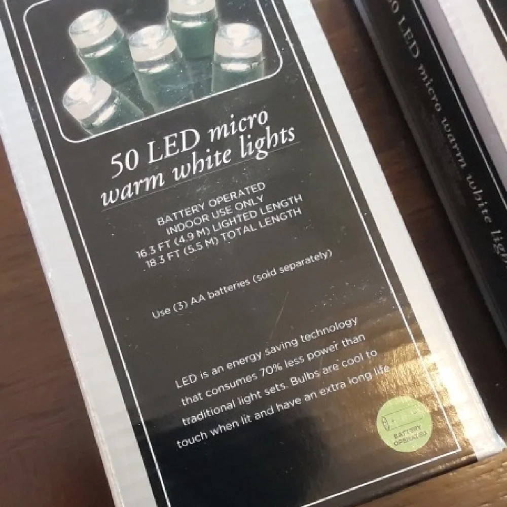 Trim A Home 50 LED Micro Warm White Lights